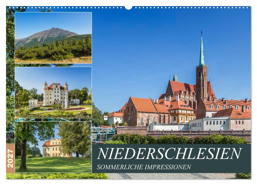 NIEDERSCHLESIEN Sommerliche Impressionen (Wandkalender 2027 DIN A2 quer) CALVENDO Monatskalender
