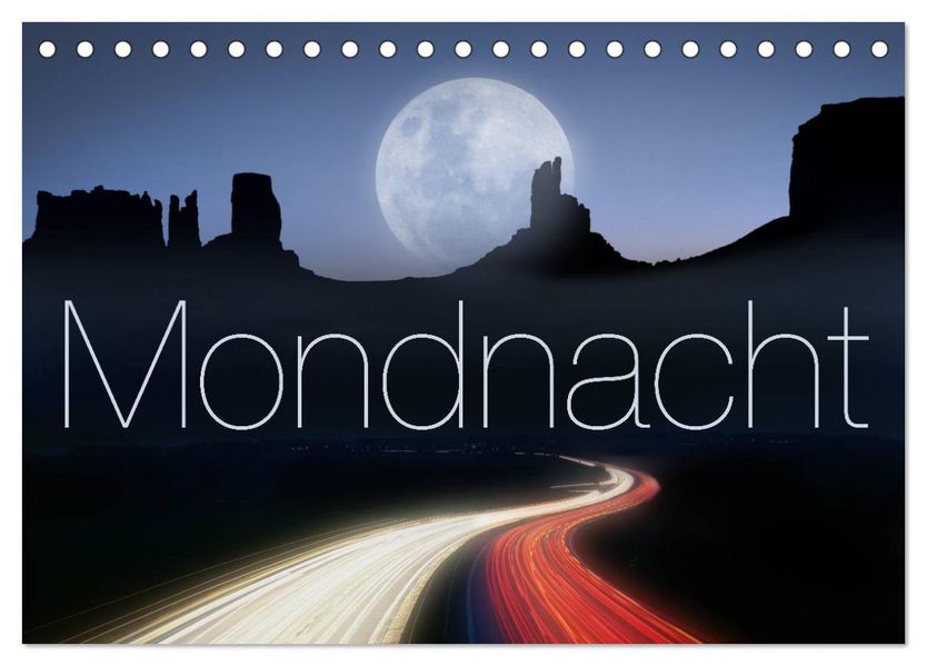 Mondnacht (Tischkalender 2027 DIN A5 quer) CALVENDO Monatskalender