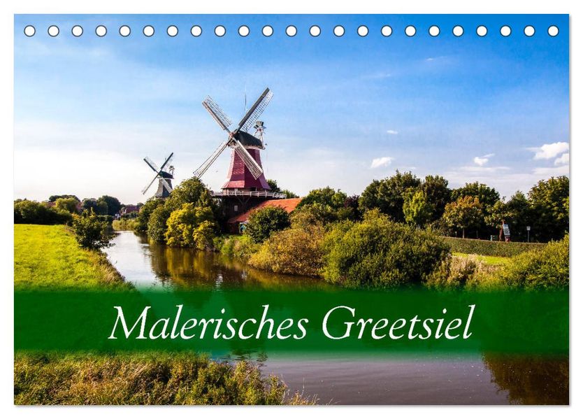 Malerisches Greetsiel (Tischkalender 2027 DIN A5 quer) CALVENDO Monatskalender