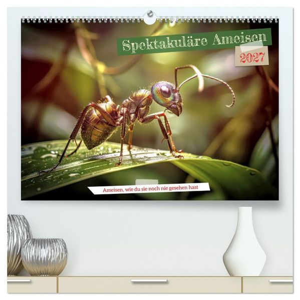 Spektakuläre Ameisen (hochwertiger Premium Wandkalender 2027 DIN A2 quer) Kunstdruck in Hochglanz