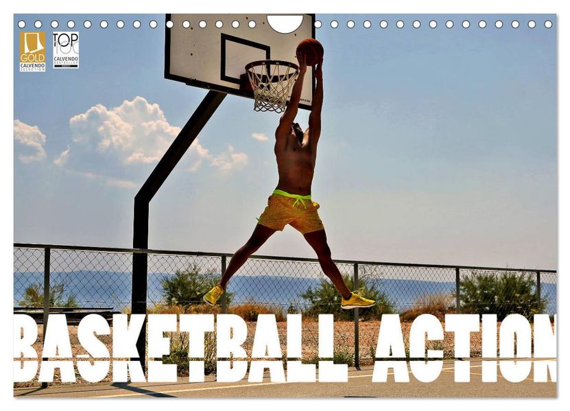 Basketball Action (Wandkalender 2027 DIN A4 quer) CALVENDO Monatskalender