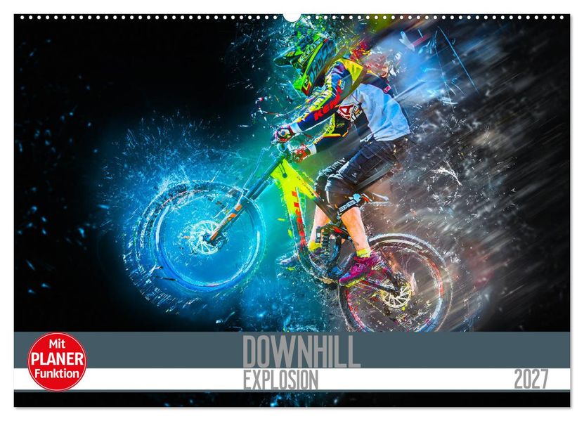 Downhill Explosion (Wandkalender 2027 DIN A2 quer) CALVENDO Monatskalender