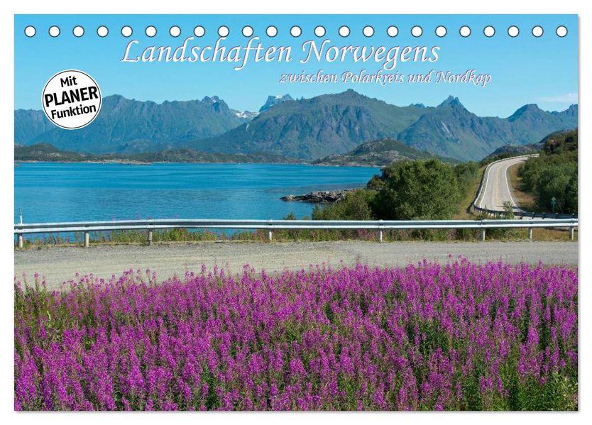 Landschaften Norwegens zwischen Polarkreis und Nordkap (Tischkalender 2027 DIN A5 quer) CALVENDO Monatskalender