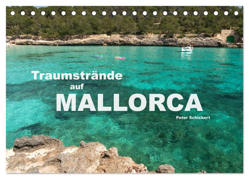Traumstrände auf Mallorca (Tischkalender 2027 DIN A5 quer) CALVENDO Monatskalender
