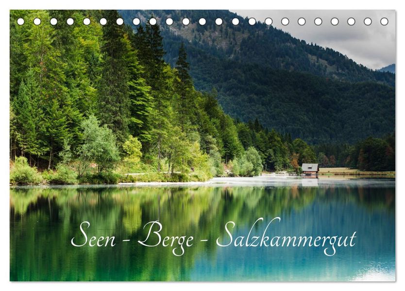 Seen - Berge - Salzkammergut (Tischkalender 2027 DIN A5 quer) CALVENDO Monatskalender