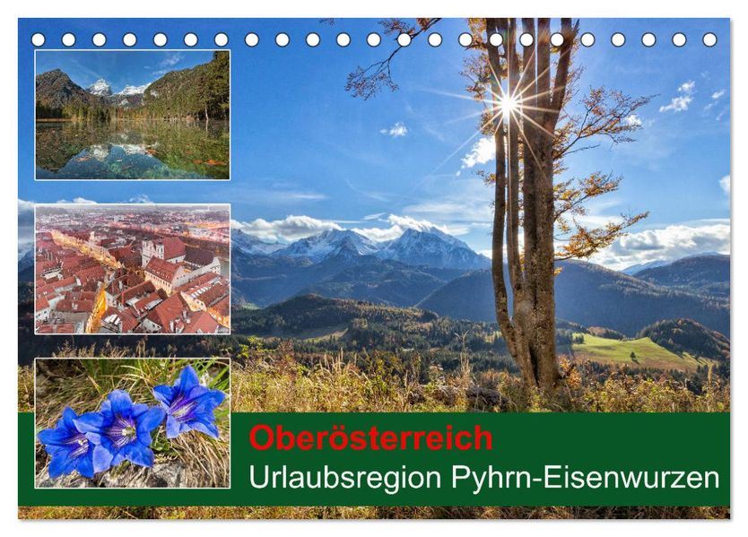 Oberösterreich Urlaubsregion Pyhrn-Eisenwurzen (Tischkalender 2027 DIN A5 quer) CALVENDO Monatskalender