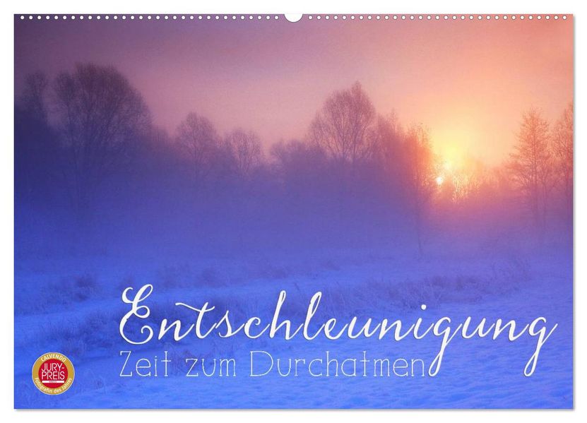 Entschleunigung - Zeit zum Durchatmen (Wandkalender 2027 DIN A2 quer) CALVENDO Monatskalender
