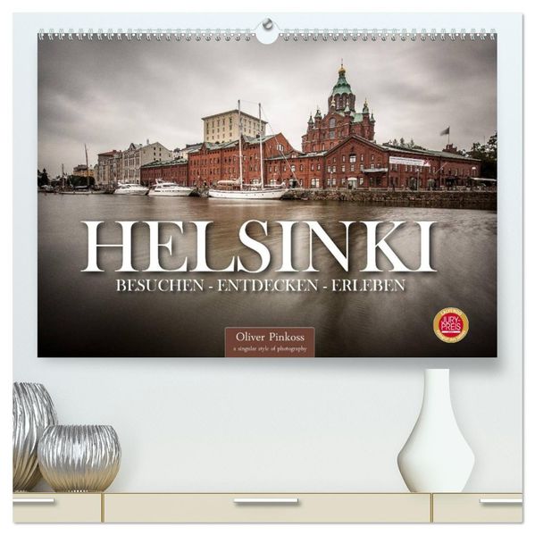 Helsinki / Besuchen - Entdecken - Erleben (hochwertiger Premium Wandkalender 2027 DIN A2 quer) Kunstdruck in Hochglanz