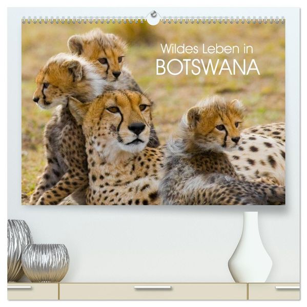 Wildes Leben in Botswana (hochwertiger Premium Wandkalender 2027 DIN A2 quer) Kunstdruck in Hochglanz