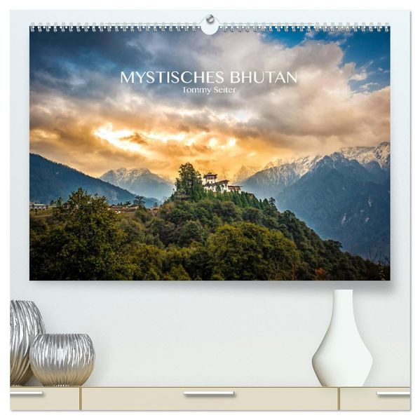 Mystisches Bhutan (hochwertiger Premium Wandkalender 2027 DIN A2 quer) Kunstdruck in Hochglanz