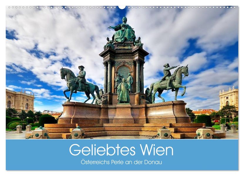 Geliebtes Wien. Österreichs Perle an der Donau (Wandkalender 2027 DIN A2 quer) CALVENDO Monatskalender