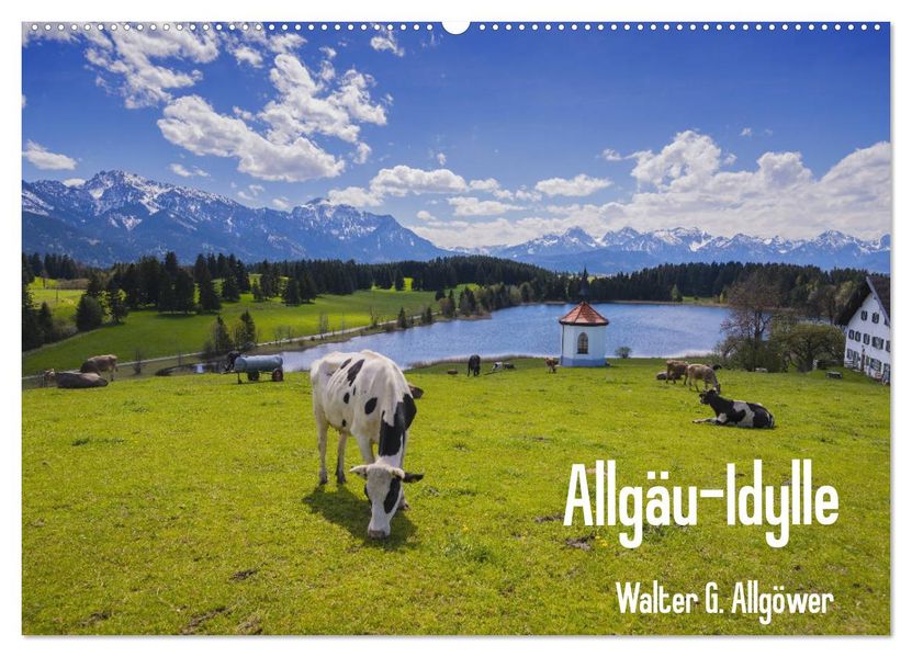 Allgäu-Idylle (Wandkalender 2027 DIN A2 quer) CALVENDO Monatskalender