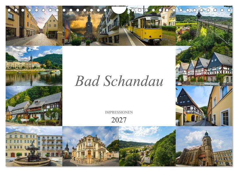 Bad Schandau Impressionen (Wandkalender 2027 DIN A4 quer) CALVENDO Monatskalender