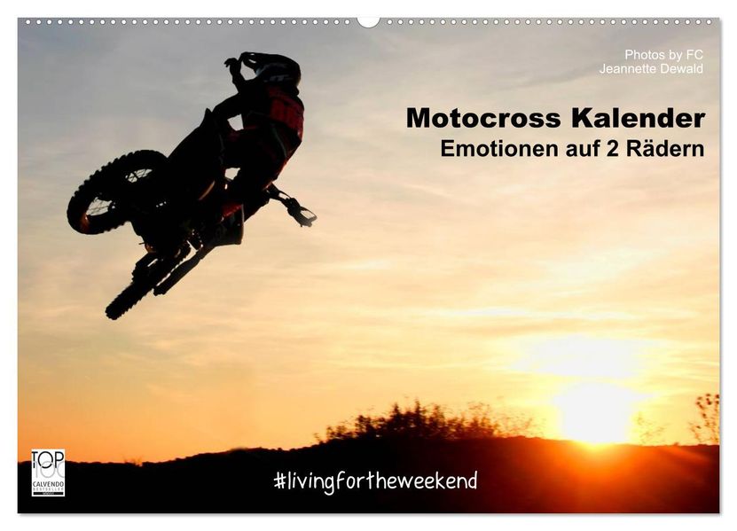 Motocross Kalender - Emotionen auf 2 Rädern (Wandkalender 2027 DIN A2 quer) CALVENDO Monatskalender