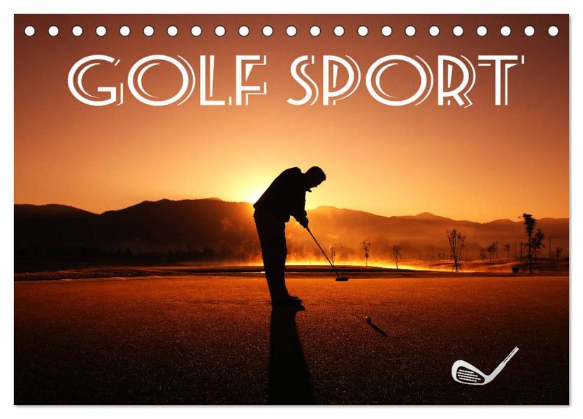 Golf Sport (Tischkalender 2027 DIN A5 quer) CALVENDO Monatskalender