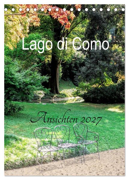 Lago di Como Ansichten 2027 (Tischkalender 2027 DIN A5 hoch) CALVENDO Monatskalender