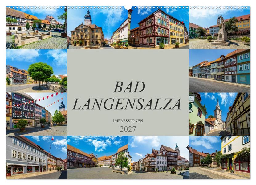 Bad Langensalza Impressionen (Wandkalender 2027 DIN A2 quer) CALVENDO Monatskalender