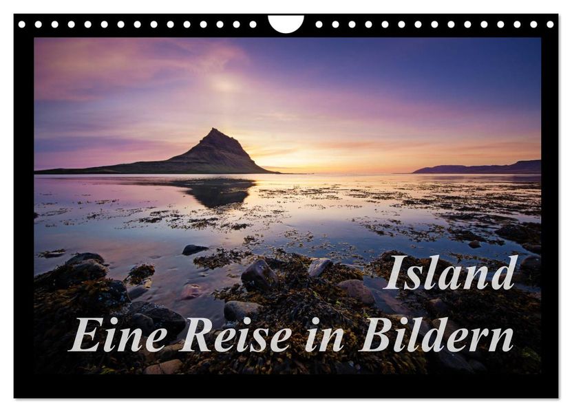 Island - Eine Reise in Bildern (Wandkalender 2027 DIN A4 quer) CALVENDO Monatskalender