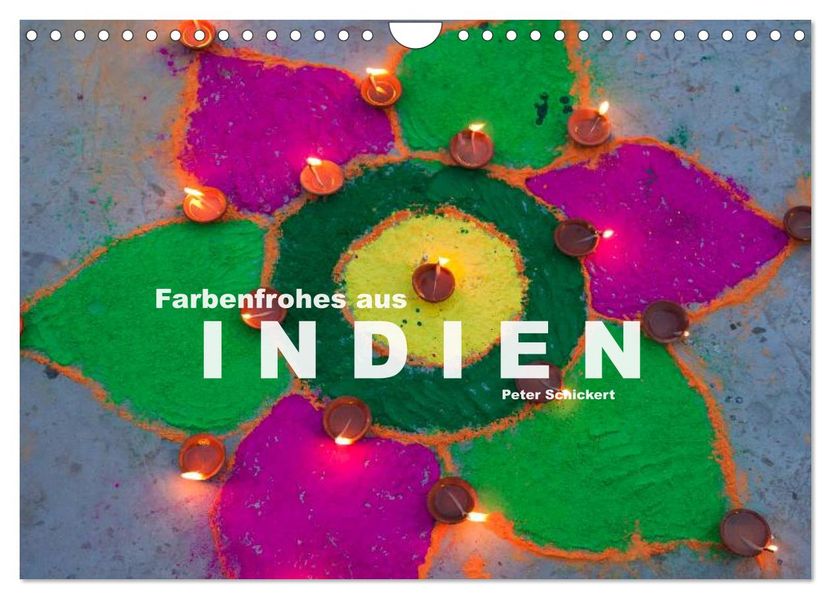 Farbenfrohes aus Indien (Wandkalender 2027 DIN A4 quer) CALVENDO Monatskalender