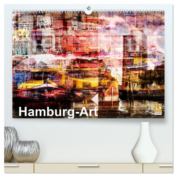 Hamburg-Art (hochwertiger Premium Wandkalender 2027 DIN A2 quer) Kunstdruck in Hochglanz