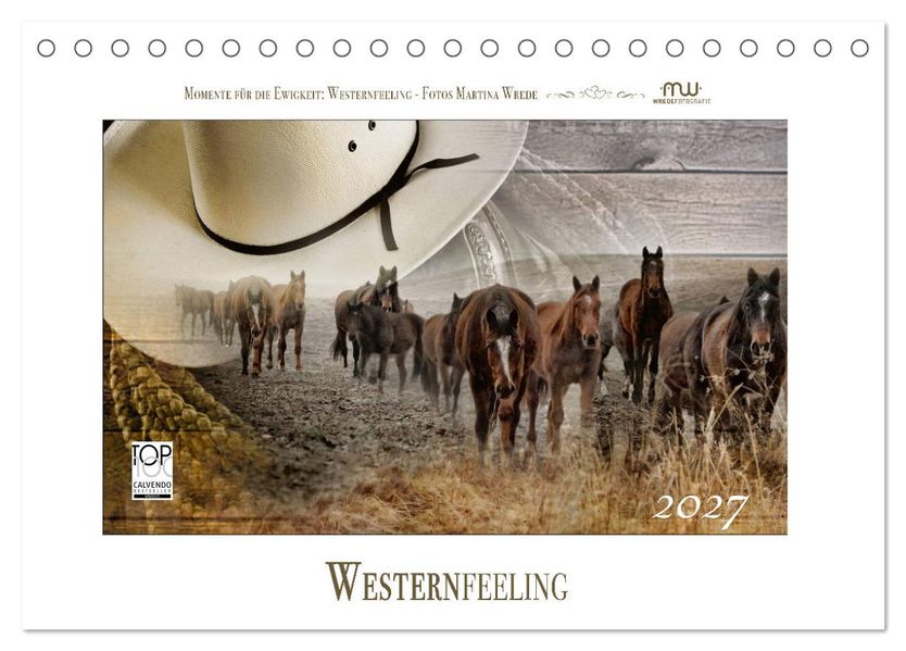 Western-Feeling (Tischkalender 2027 DIN A5 quer) CALVENDO Monatskalender