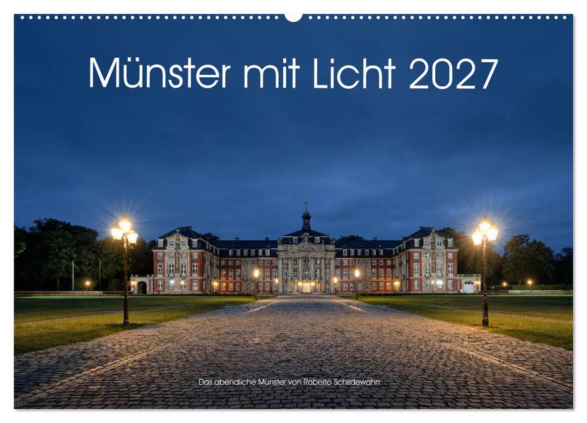 Münster mit Licht (Wandkalender 2027 DIN A2 quer) CALVENDO Monatskalender