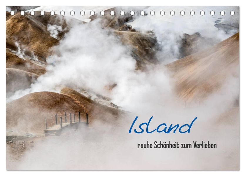 Island - rauhe Schönheit zum Verlieben (Tischkalender 2027 DIN A5 quer) CALVENDO Monatskalender