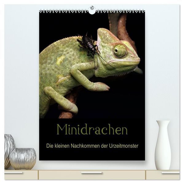 Minidrachen - Die kleinen Nachkommen der Urzeitmonster (hochwertiger Premium Wandkalender 2027 DIN A2 hoch) Kunstdruck in Hochglanz