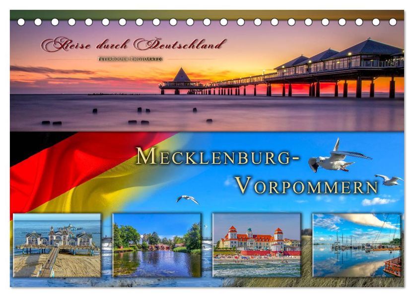 Reise durch Deutschland - Mecklenburg-Vorpommern (Tischkalender 2027 DIN A5 quer) CALVENDO Monatskalender
