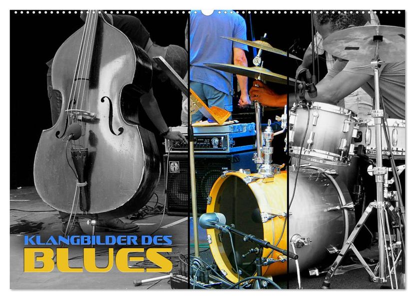 Klangbilder des Blues (Wandkalender 2027 DIN A2 quer) CALVENDO Monatskalender