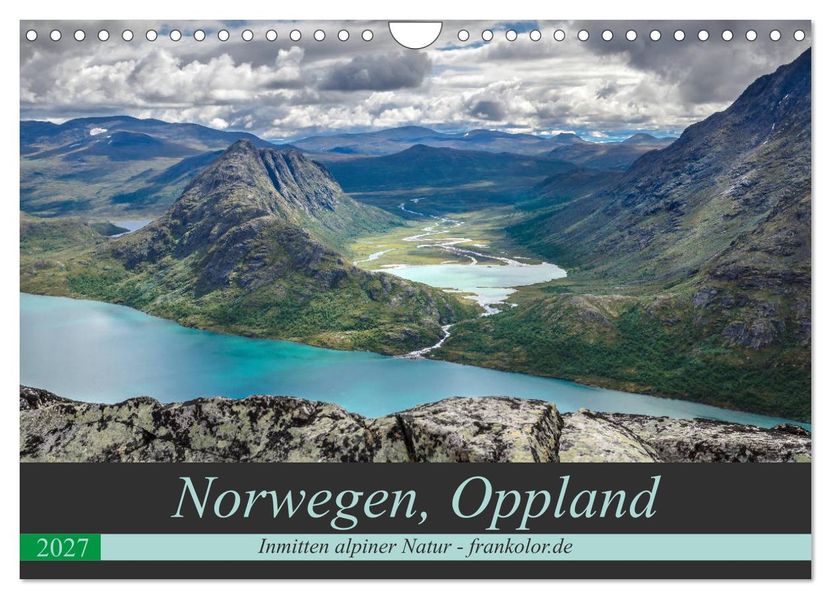 Norwegen Oppland (Wandkalender 2027 DIN A4 quer) CALVENDO Monatskalender