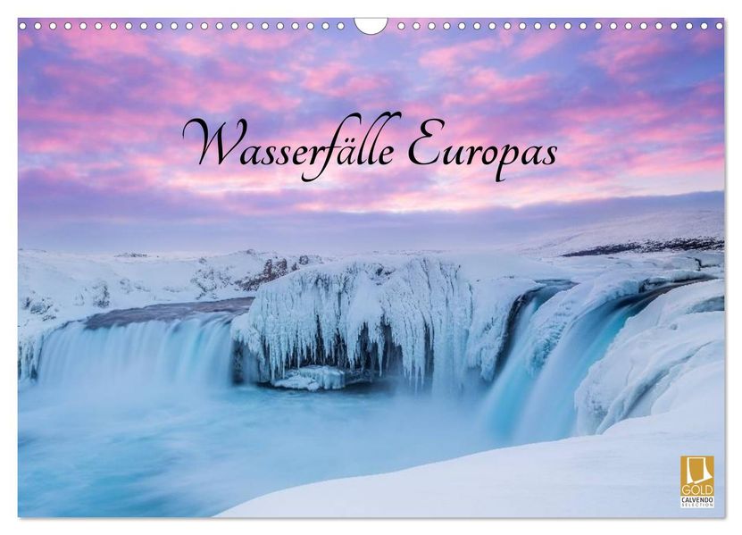 Wasserfälle Europas (Wandkalender 2027 DIN A3 quer) CALVENDO Monatskalender