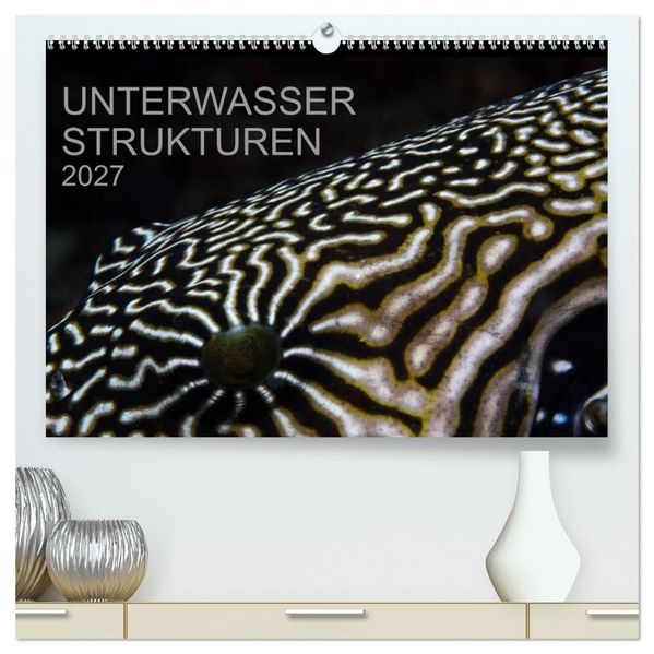 Unterwasser Strukuren (hochwertiger Premium Wandkalender 2027 DIN A2 quer) Kunstdruck in Hochglanz