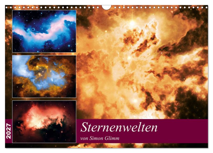 Sternenwelten (Wandkalender 2027 DIN A3 quer) CALVENDO Monatskalender