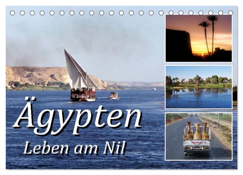 Ägypten - Leben am Nil (Tischkalender 2027 DIN A5 quer) CALVENDO Monatskalender