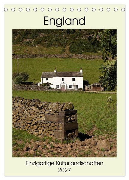 England - Einzigartige Kulturlandschaften (Tischkalender 2027 DIN A5 hoch) CALVENDO Monatskalender