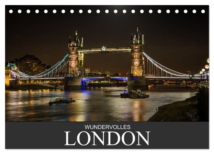 Wundervolles London (Tischkalender 2027 DIN A5 quer) CALVENDO Monatskalender