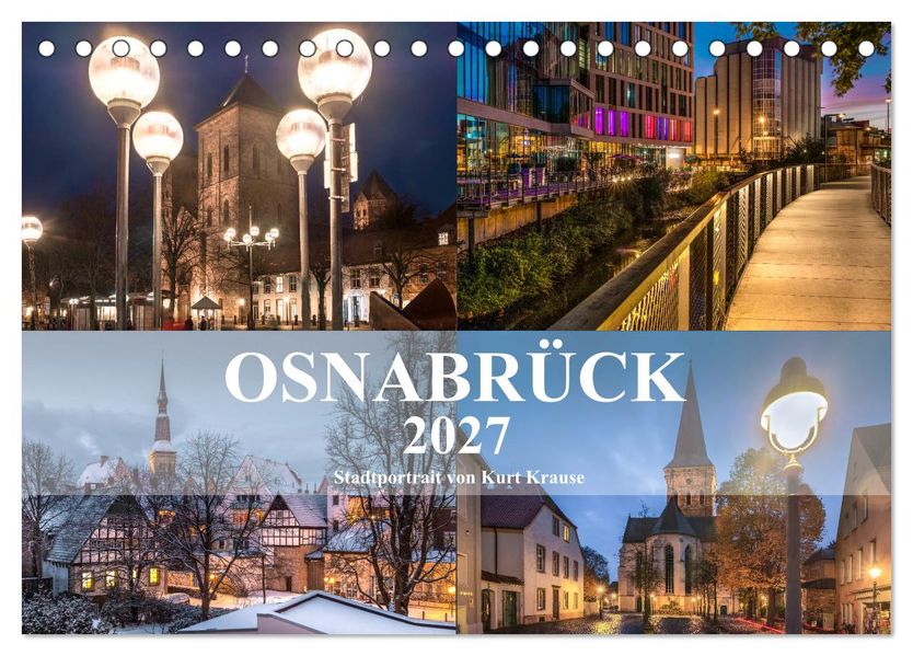 Stadtportrait Osnabrück (Tischkalender 2027 DIN A5 quer) CALVENDO Monatskalender