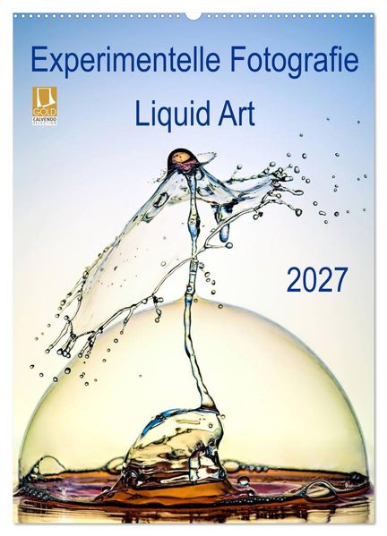 Experimentelle Fotografie Liquid Art (Wandkalender 2027 DIN A2 hoch) CALVENDO Monatskalender