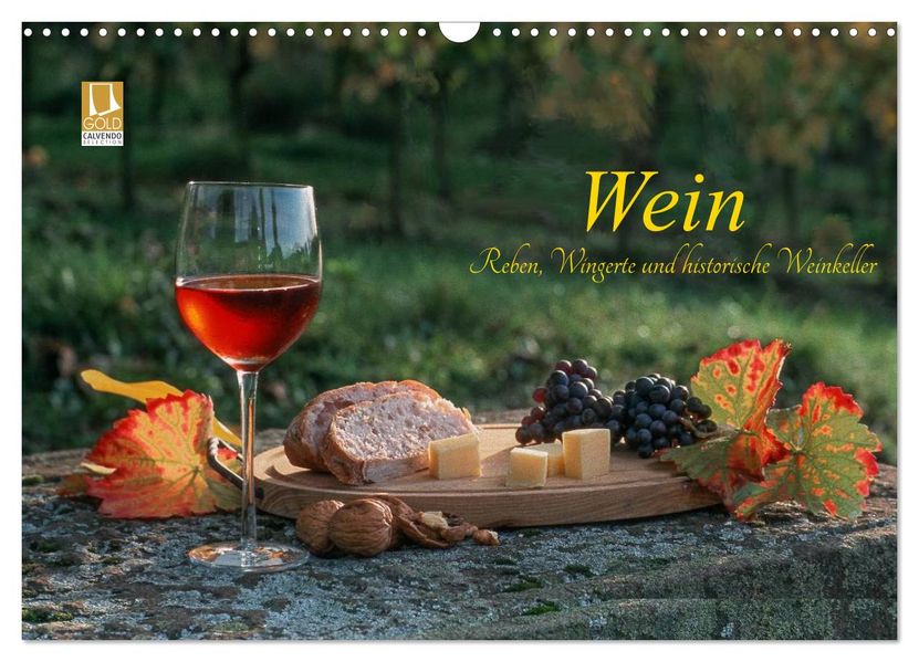Wein - Reben Wingerte und historische Weinkeller (Wandkalender 2027 DIN A3 quer) CALVENDO Monatskalender