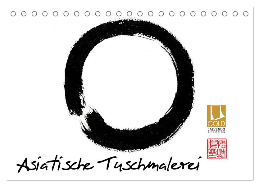 Asiatische Tuschmalerei (Tischkalender 2027 DIN A5 quer) CALVENDO Monatskalender