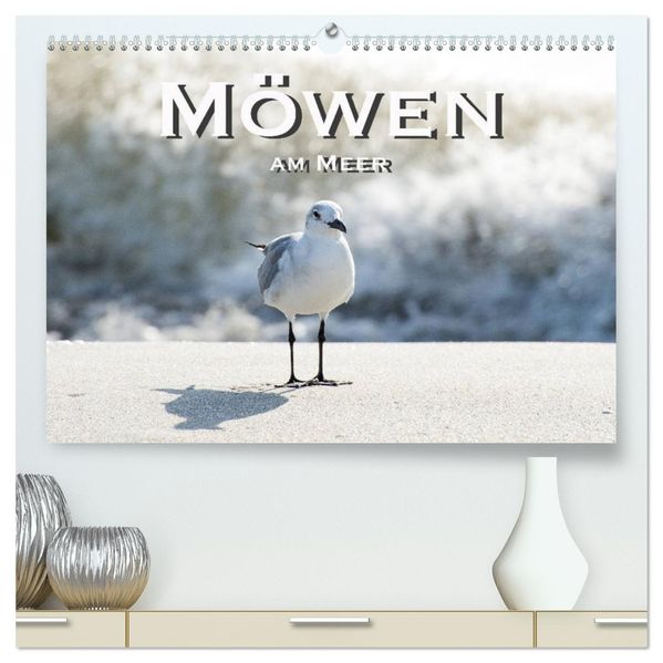 Möwen am Meer (hochwertiger Premium Wandkalender 2027 DIN A2 quer) Kunstdruck in Hochglanz