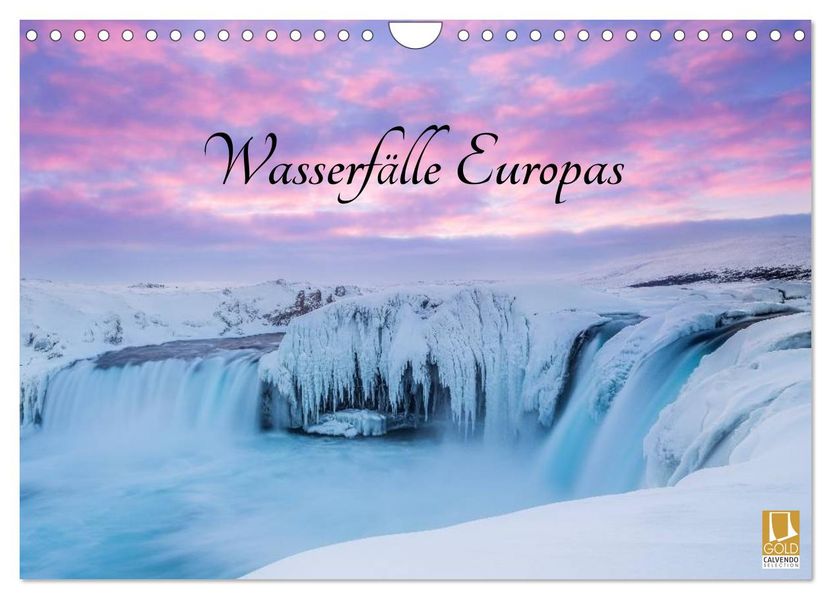Wasserfälle Europas (Wandkalender 2027 DIN A4 quer) CALVENDO Monatskalender