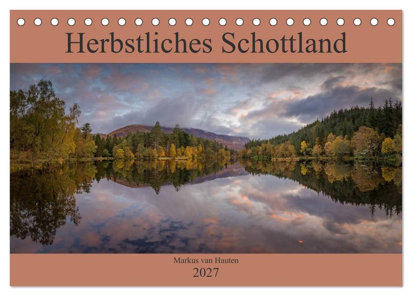 Herbstliches Schottland (Tischkalender 2027 DIN A5 quer) CALVENDO Monatskalender