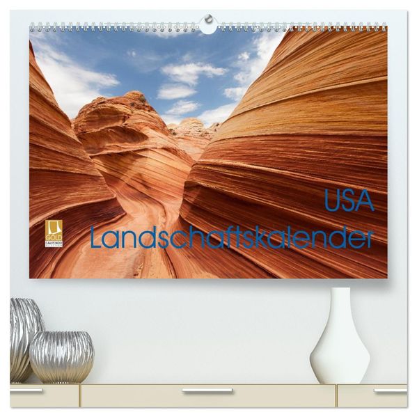 USA Landschaftskalender (hochwertiger Premium Wandkalender 2027 DIN A2 quer) Kunstdruck in Hochglanz