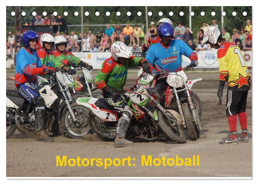 Motorsport: Motoball (Tischkalender 2027 DIN A5 quer) CALVENDO Monatskalender
