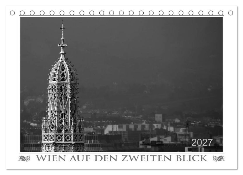 Wien auf den zweiten Blick (Tischkalender 2027 DIN A5 quer) CALVENDO Monatskalender