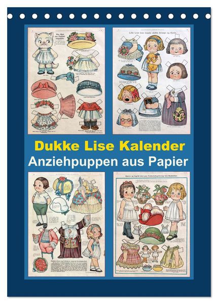Dukke Lise Kalender - Anziehpuppen aus Papier (Tischkalender 2027 DIN A5 hoch) CALVENDO Monatskalender