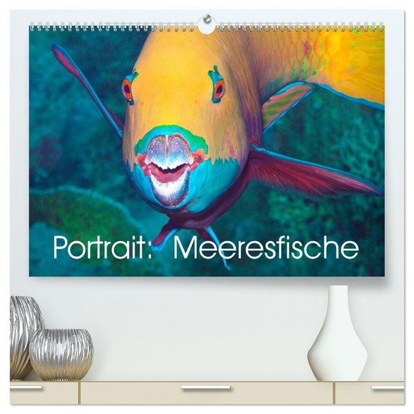 Portrait: Meeresfische (hochwertiger Premium Wandkalender 2027 DIN A2 quer) Kunstdruck in Hochglanz