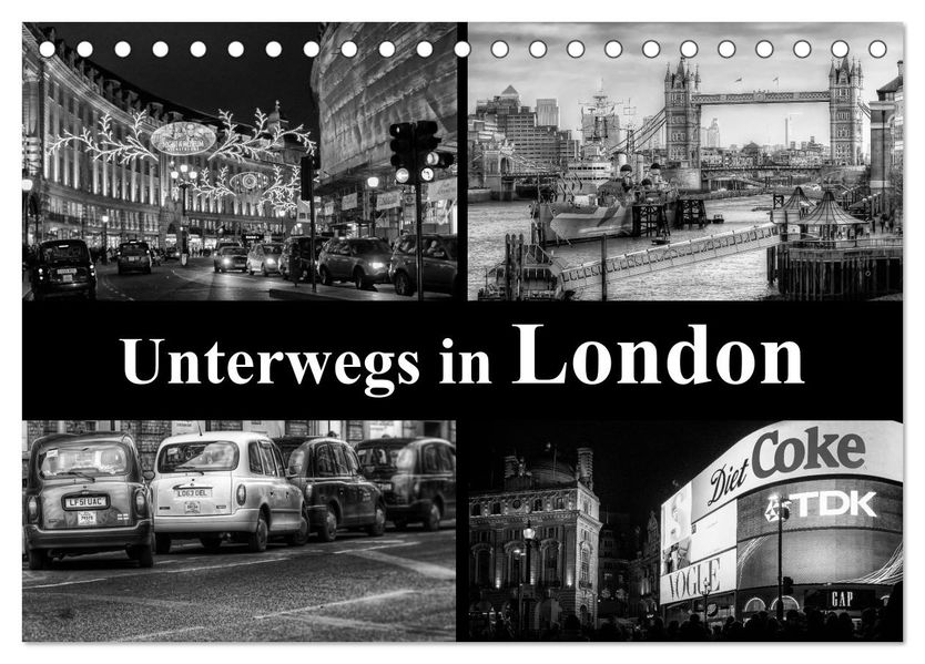 Unterwegs in London (Tischkalender 2027 DIN A5 quer) CALVENDO Monatskalender
